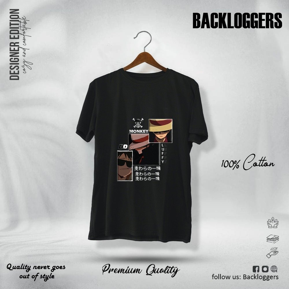 Premium Tee Luffy Black