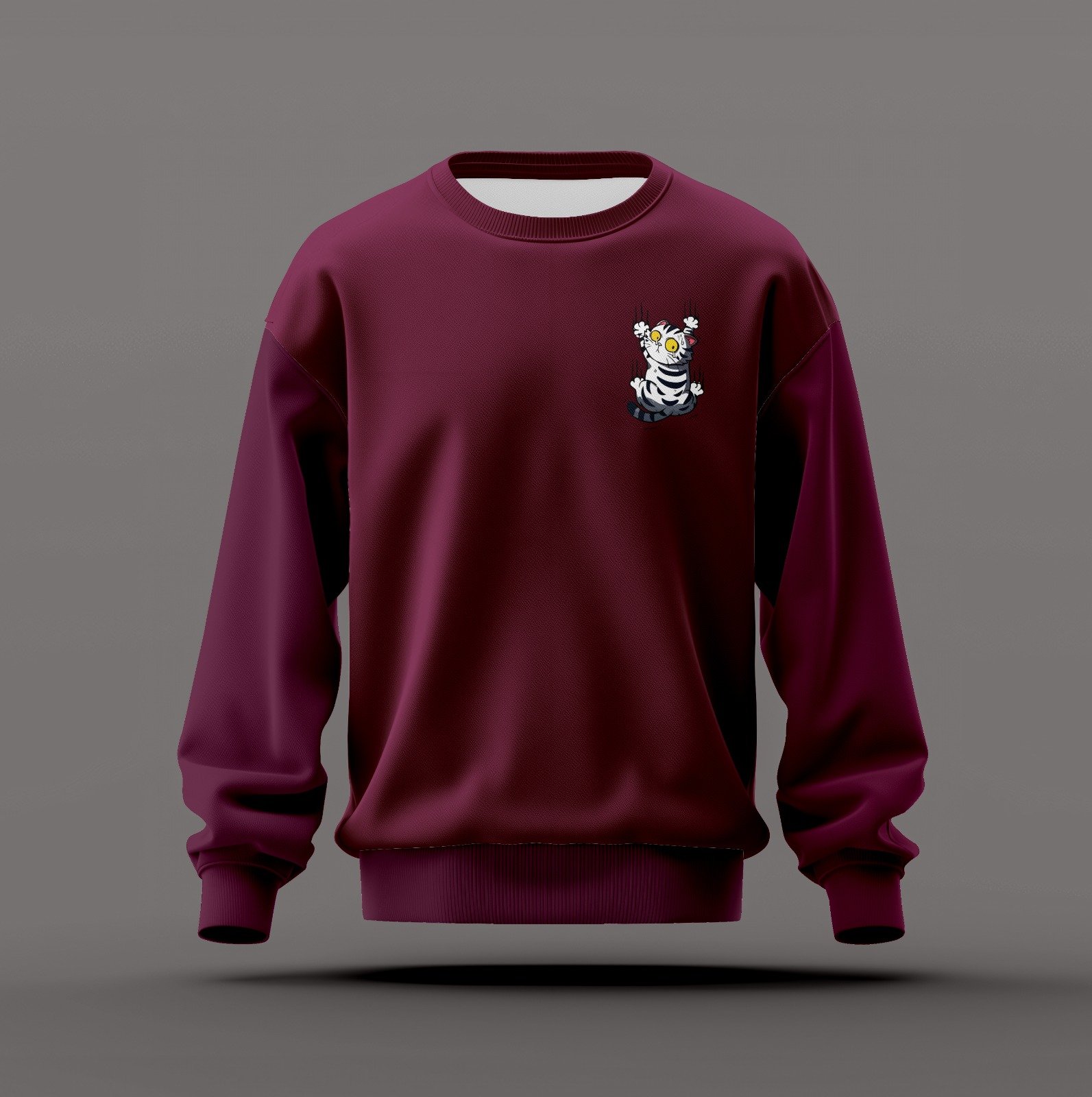 Premium Sweatshirt Cat - Image 2