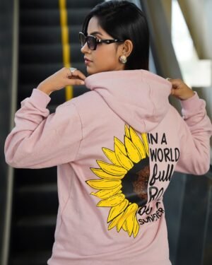 Premium Hoodie Sun Flower