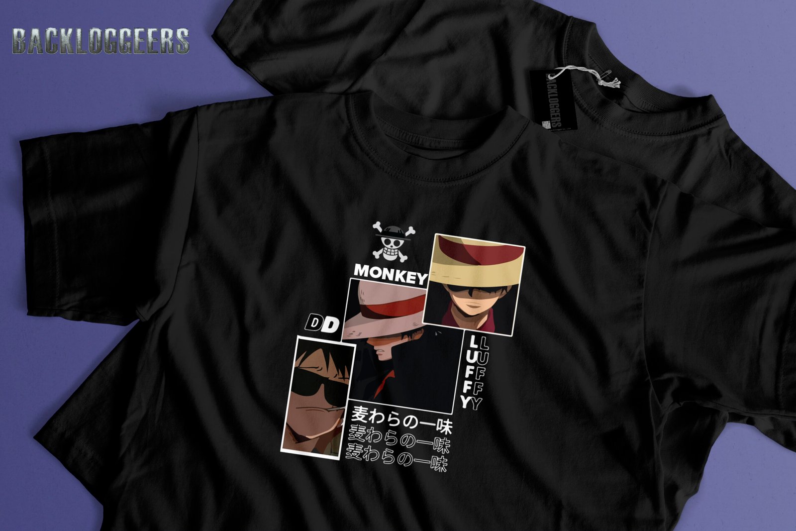 Premium Tee Luffy Black - Image 2