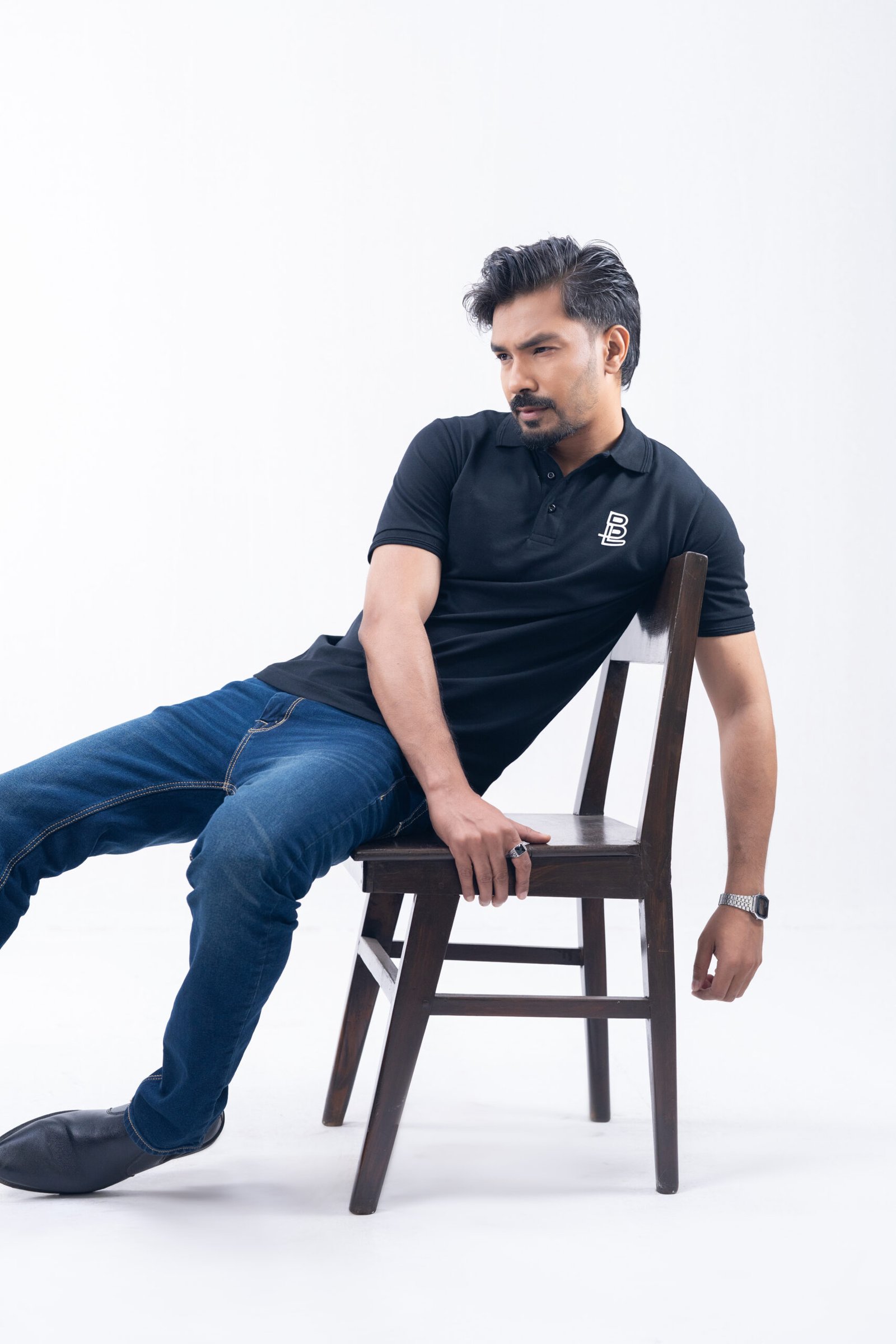 Premium Classic Polo Black - Image 3