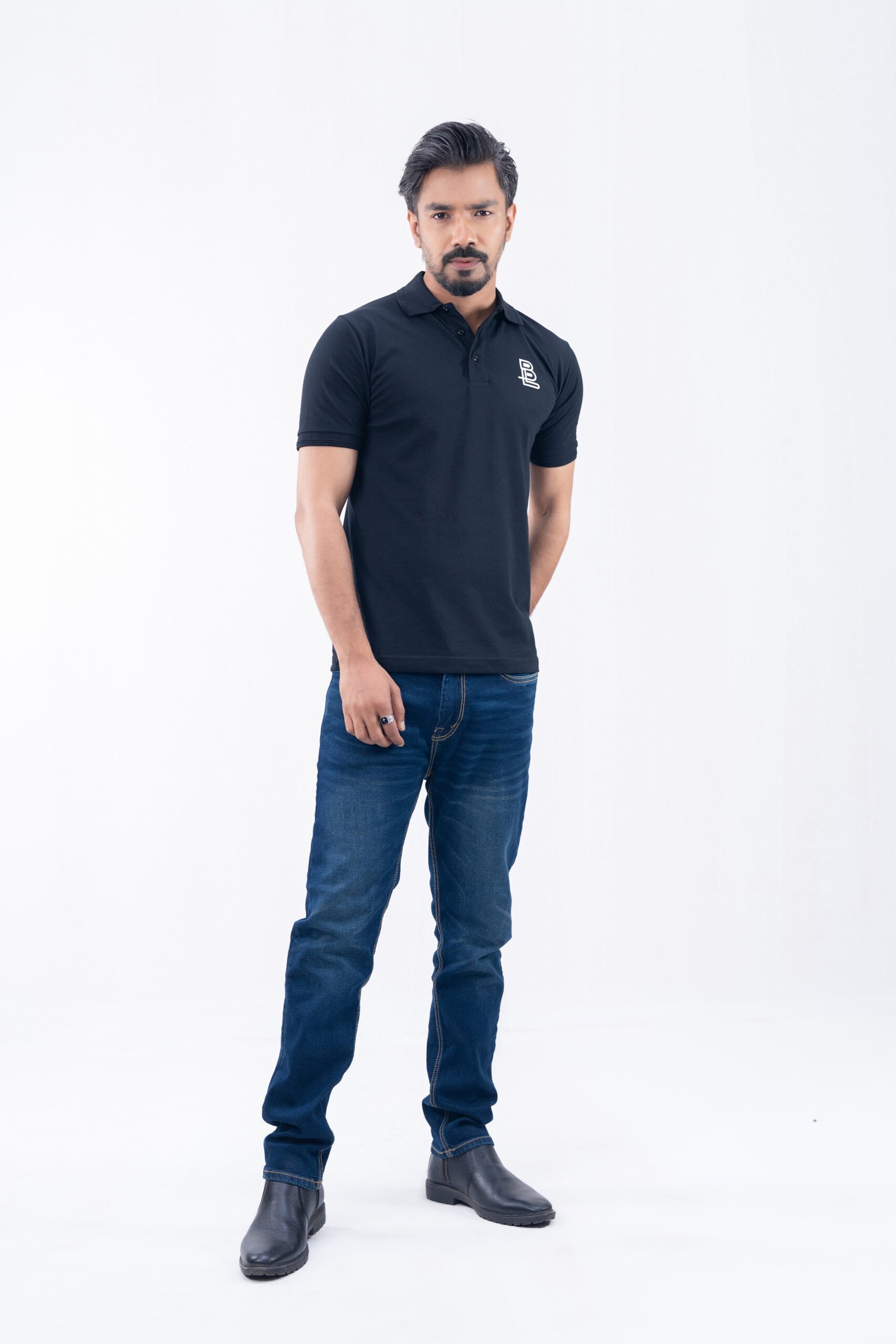 Premium Classic Polo Black - Image 2