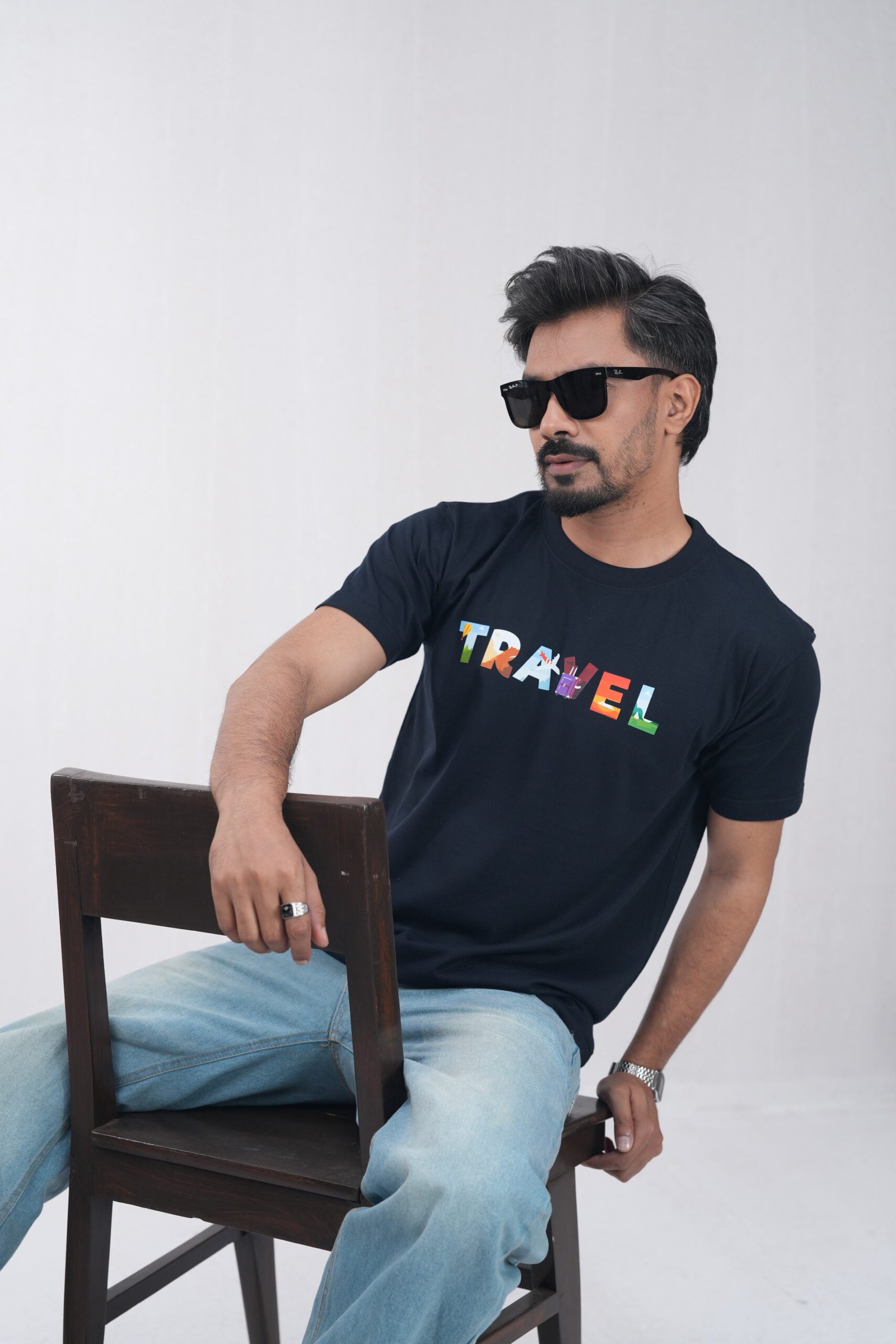 Premium Tee Travel black